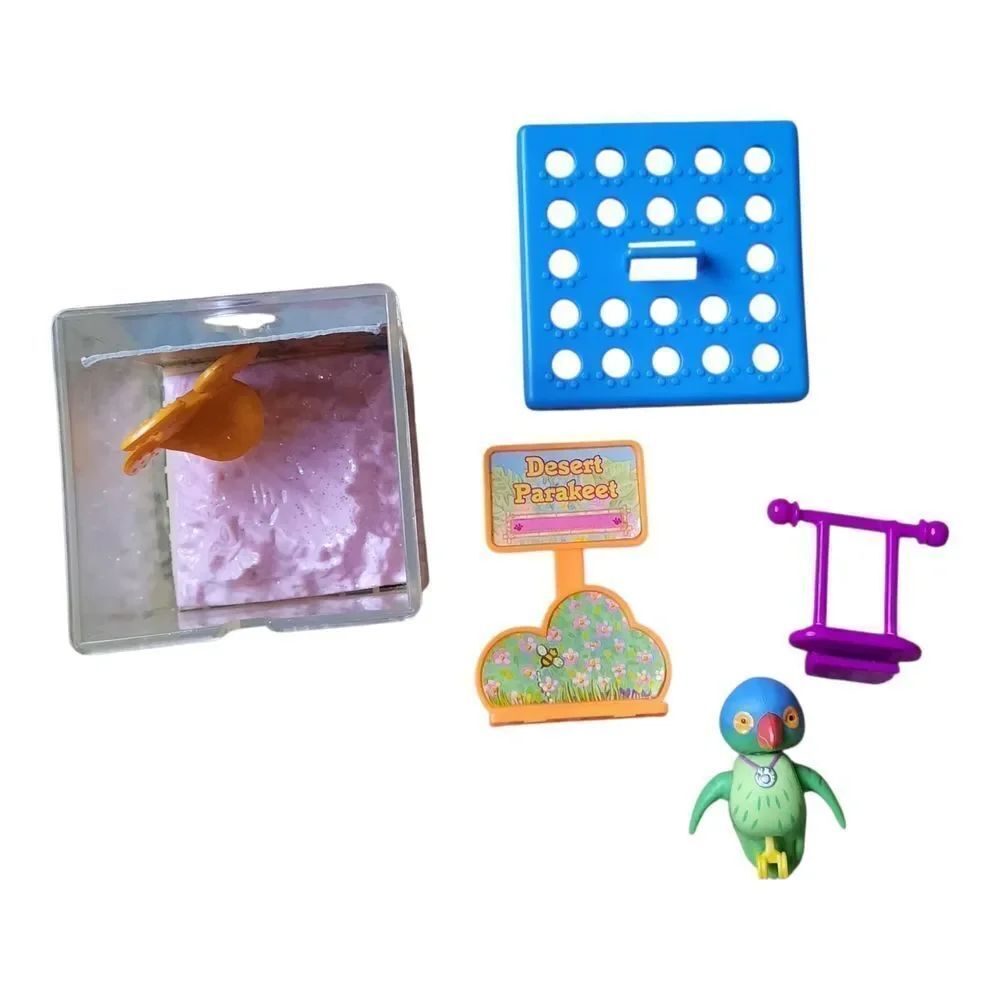 Vintage Littlest Pet Shop (LPS) Zoo Desert Parakeet playset